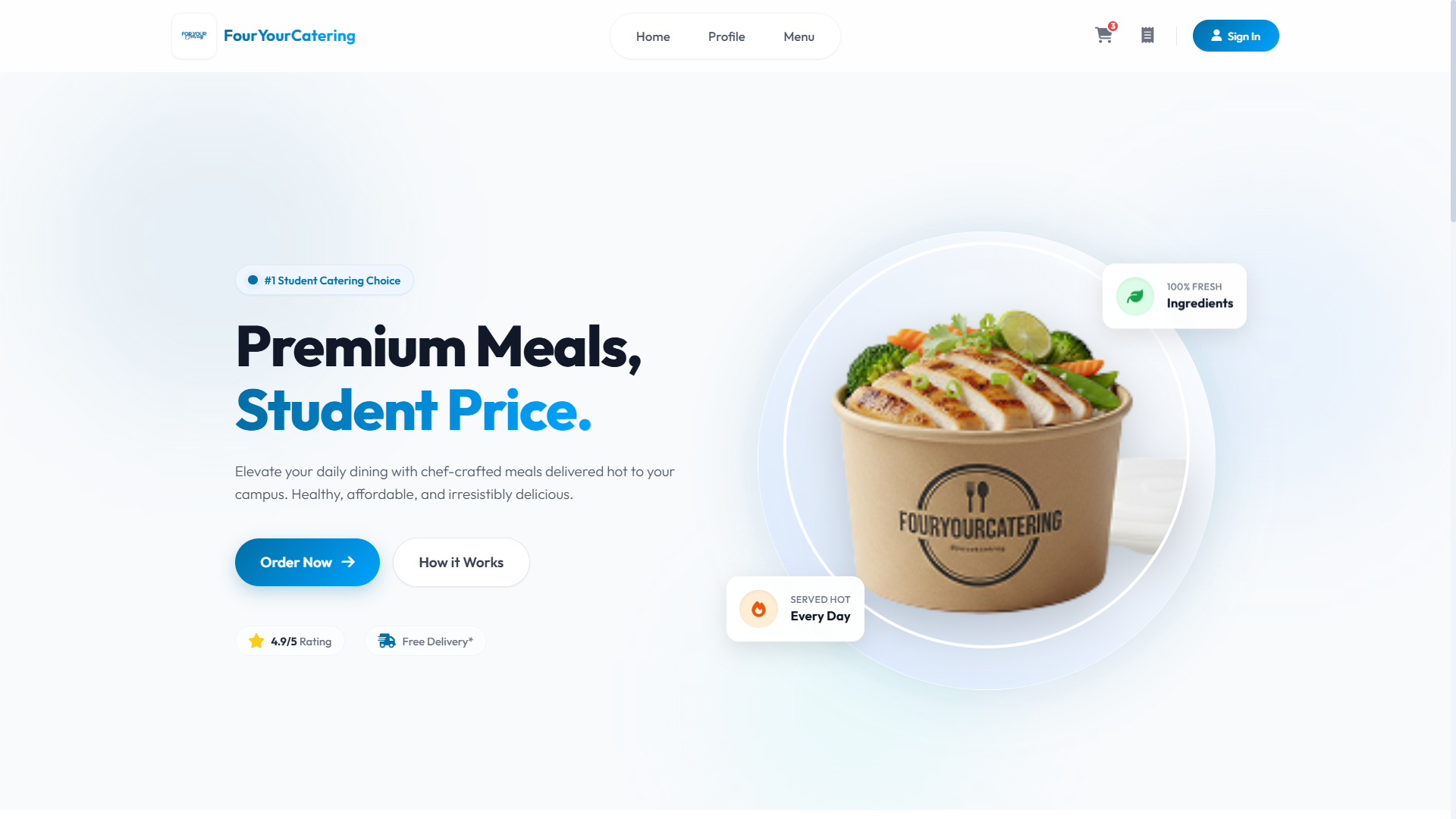 Catering Order Website Project - Muhammad Arga Pradana